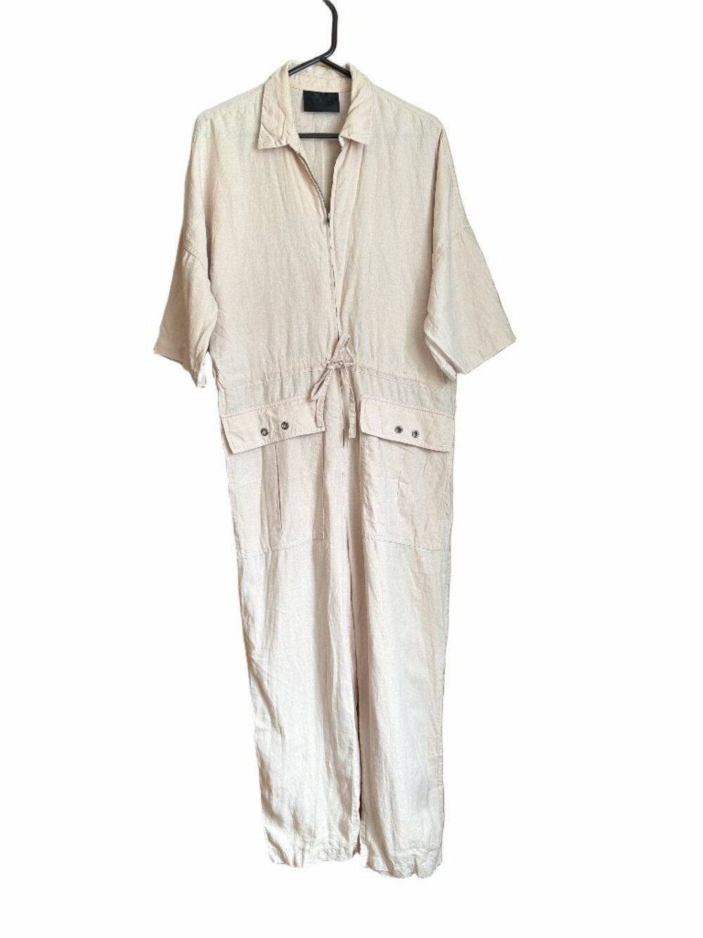 No.6 Store Jumpsuit light pink 100% linen Size 1 Small